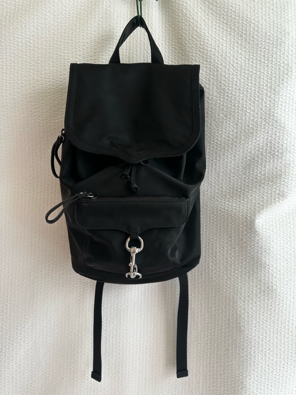 REBECCA MINKOFF Bikeshare Black Nylon Backpack Travel Commuter Bag